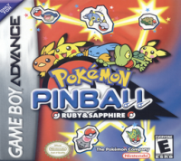 Pokemon Pinball: Ruby and Sapphire PAL GameBoy Advance PAL box art